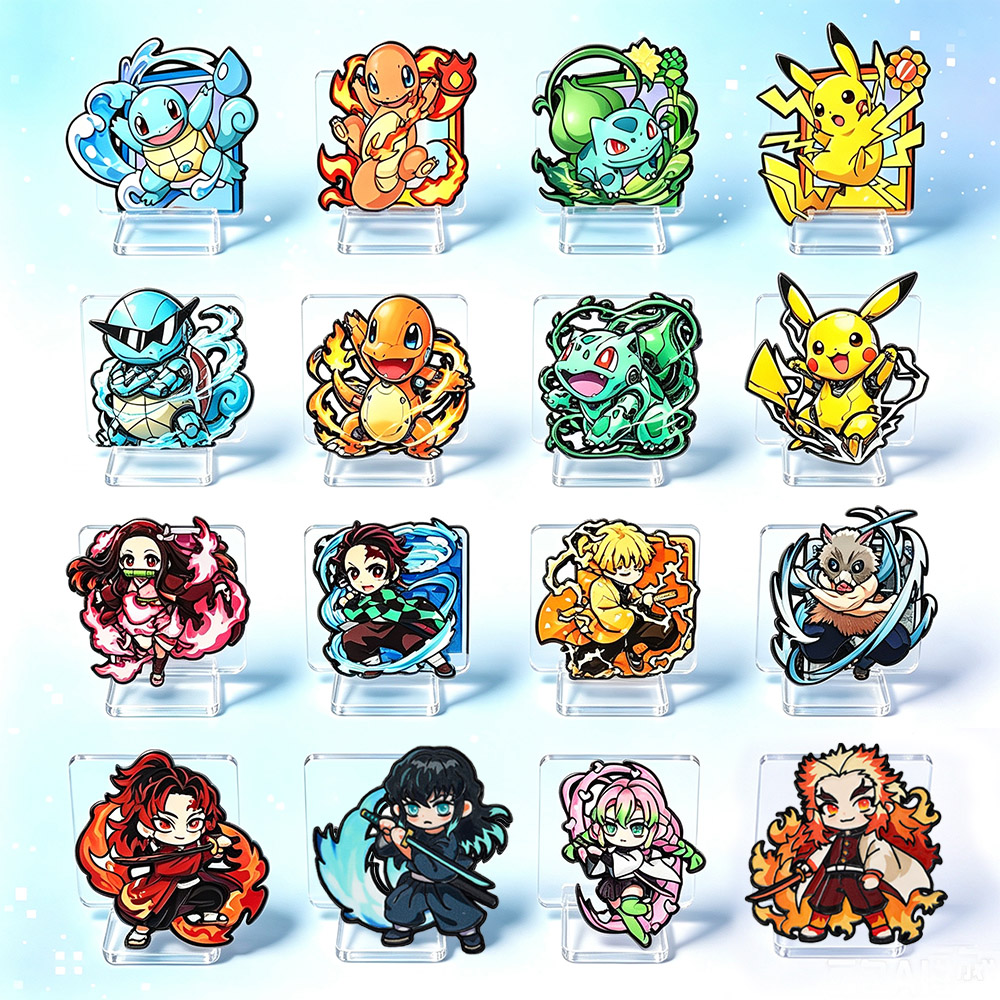 Embroidery Reddit - 8 szt. Anime Pokemon & Demon