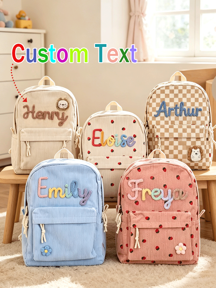 Embroidery Ideas - [Personalizowany] Plecak szkolny z imieniem –