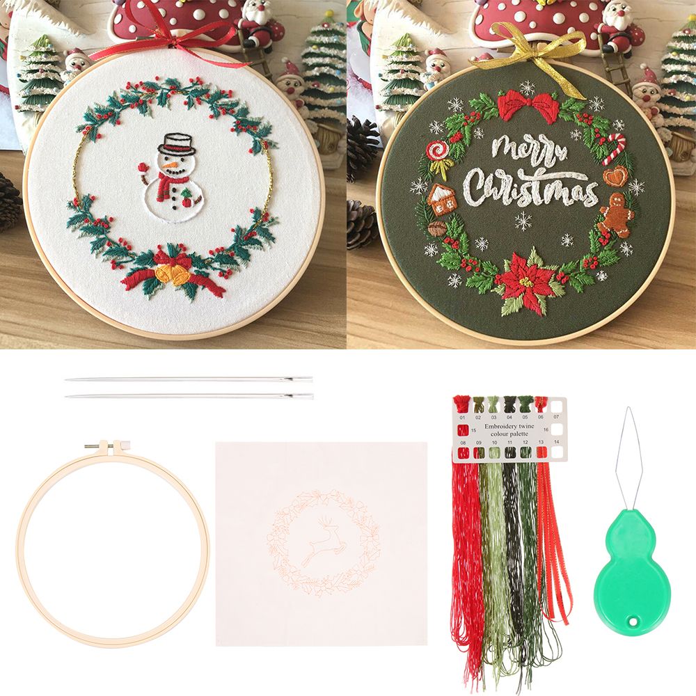 Embroidery Xmas Ornaments - Arts Akcesoria do szycia Nici igłowe