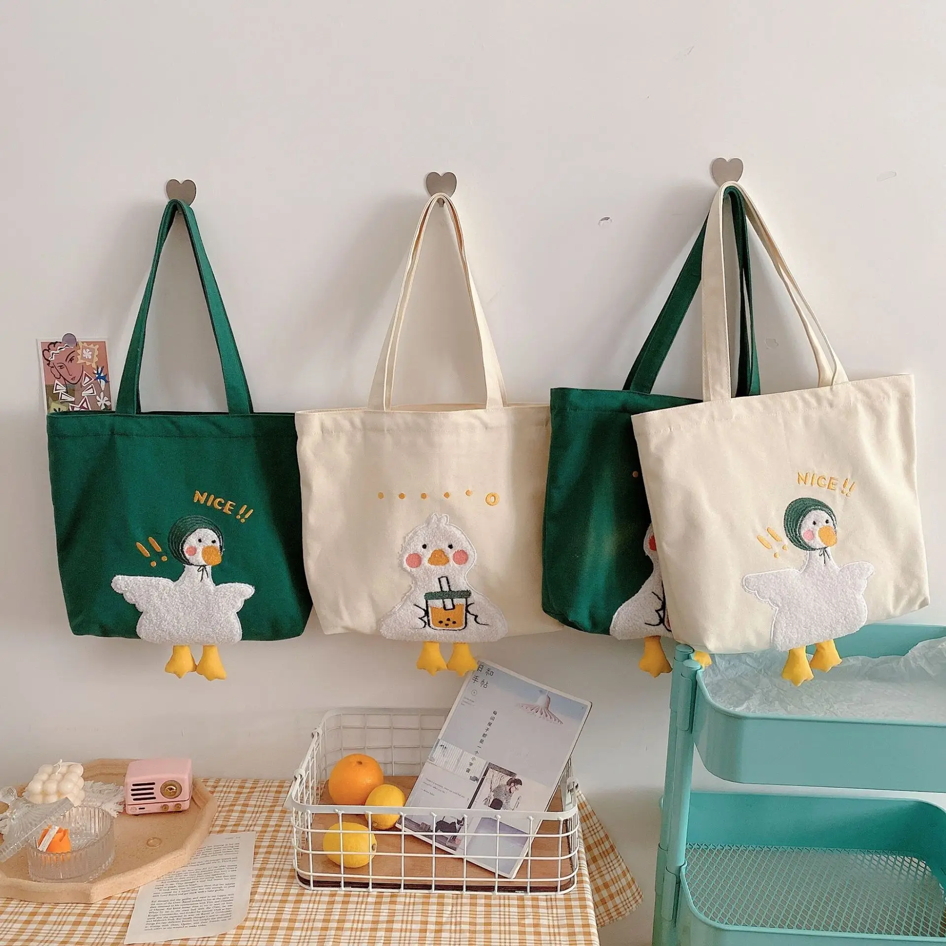 Embroidery Design Love - Ładny wzór płócienna torba na ramię