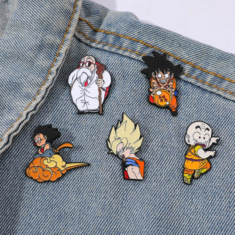 Embroidery Reddit - 5 szt. Klasycznych, popularnych broszek anime