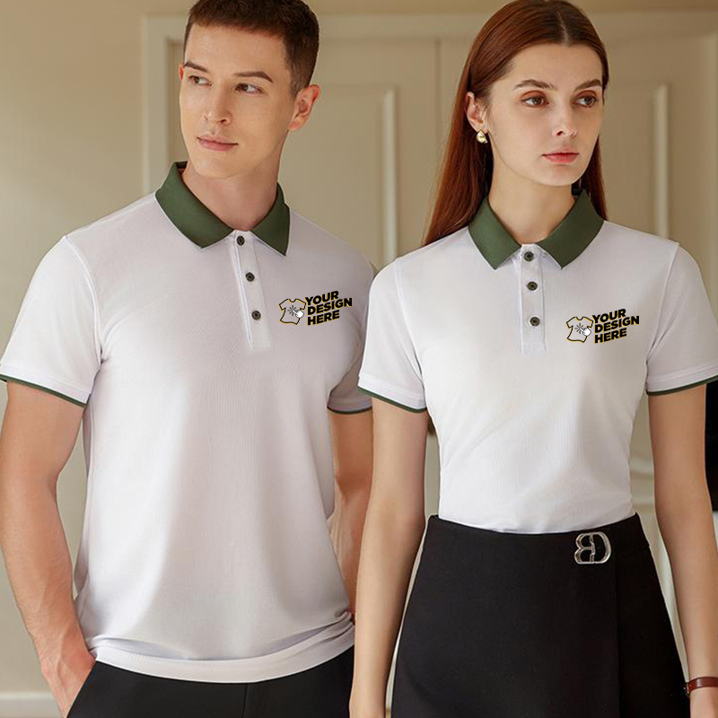 Embroidery Men Shirt - Kolorowa koszulka polo – bezpłatne nadrukowanie