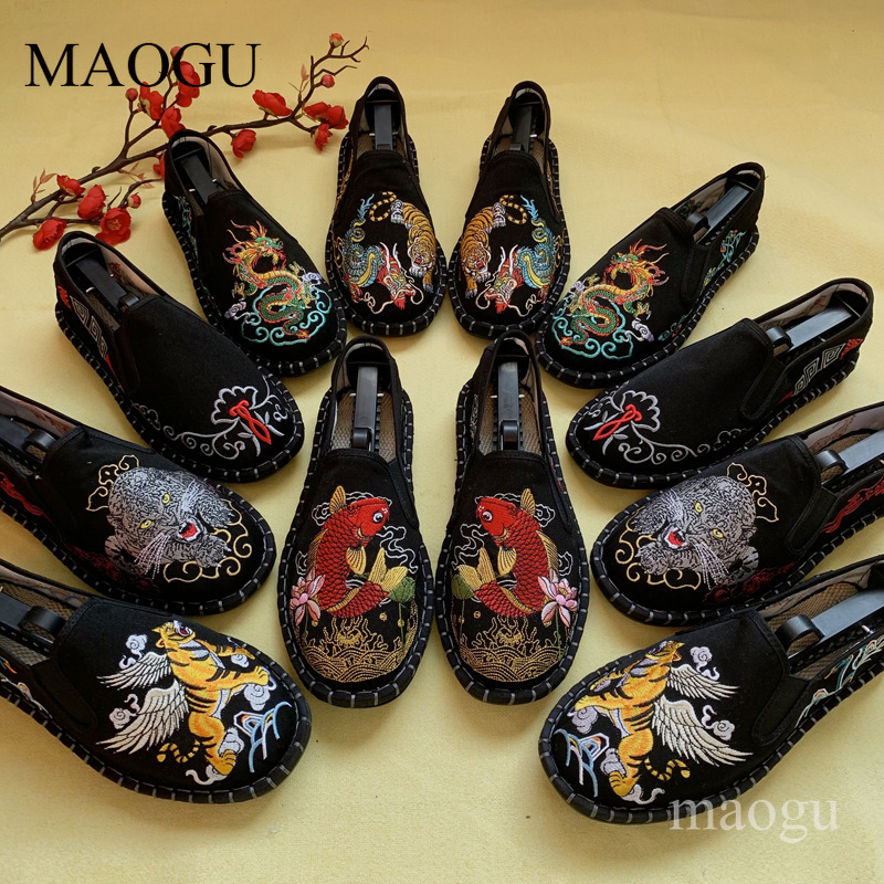 Embroidery Stitches - Unisexowe wsuwane buty w chińskim stylu