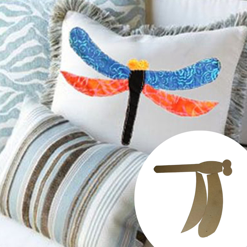 Embroidery Quilting - Szablon do pikowania ważki Przezroczysty wzór