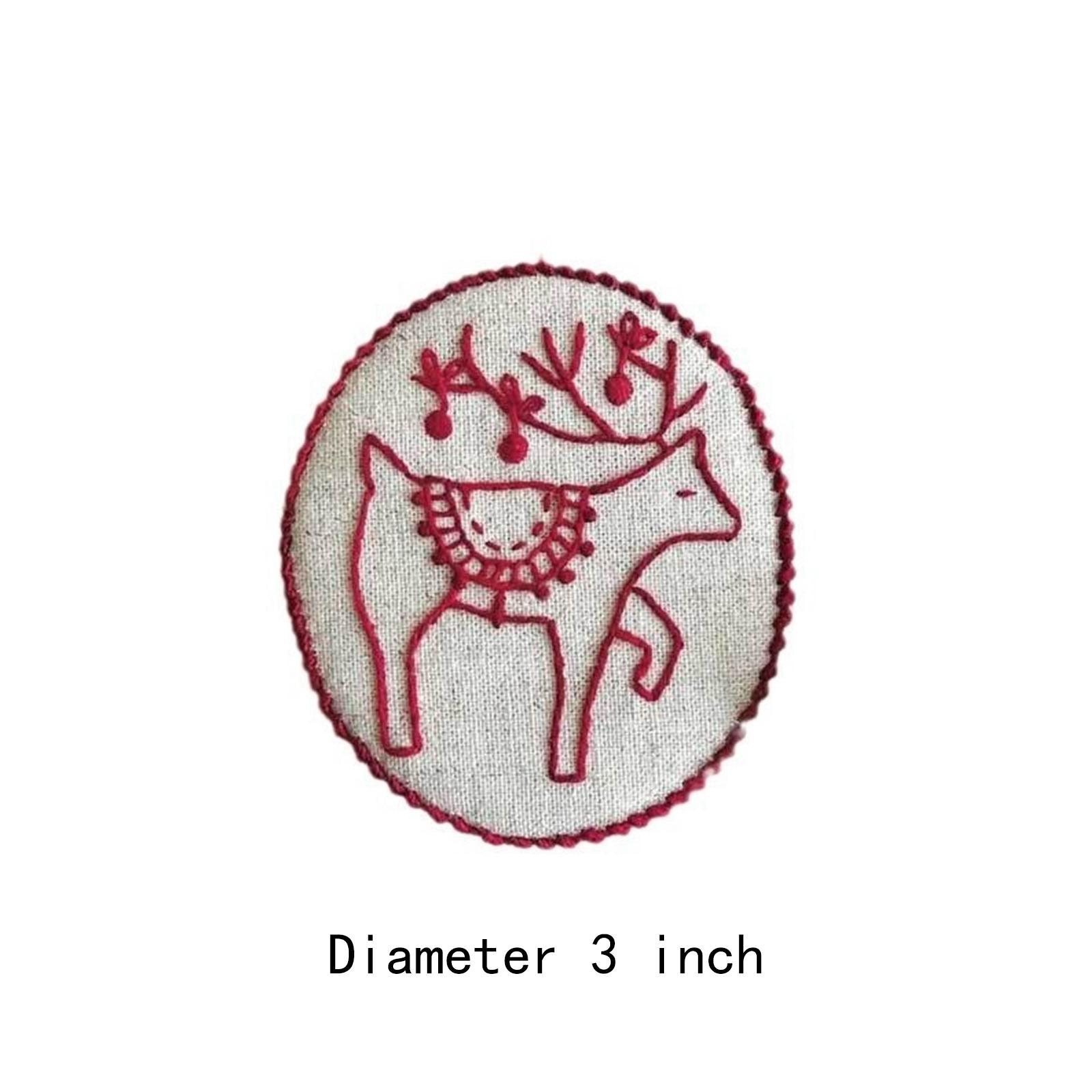 Embroidery Xmas Ornaments - Zestaw do haftowania ręcznego - ozdoby