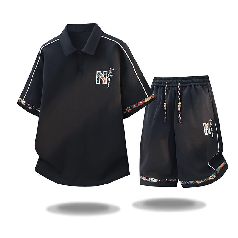 Nowy letni modny zestaw: sport – Embroidery Men Shirt recenzja i cena