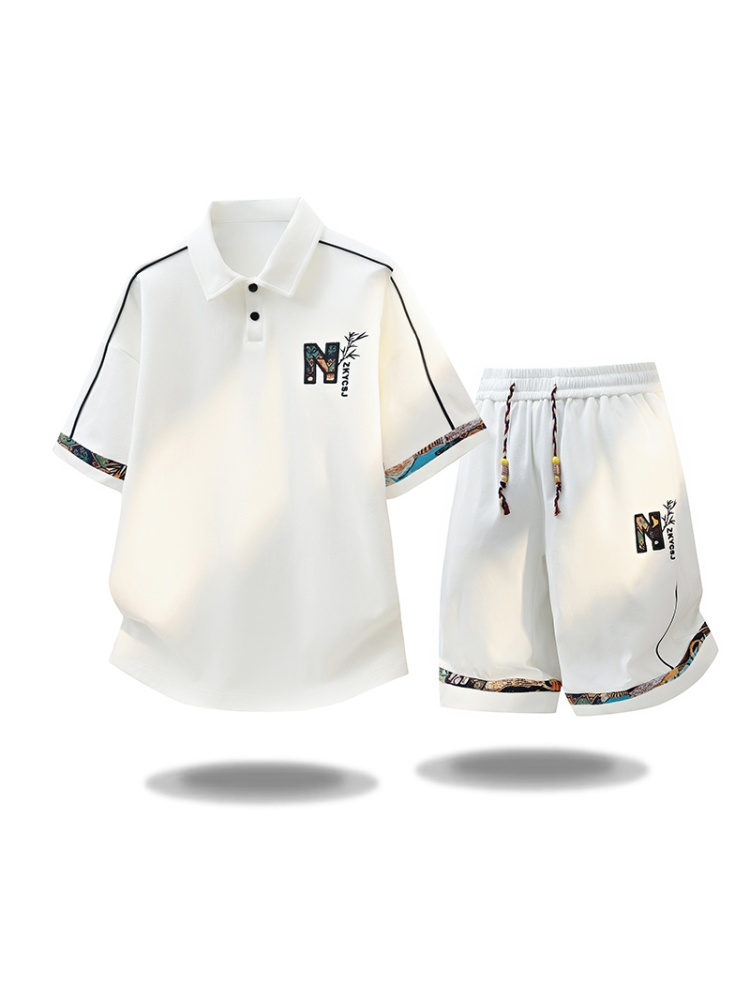 Nowy letni modny zestaw: sport – Embroidery Men Shirt recenzja i cena