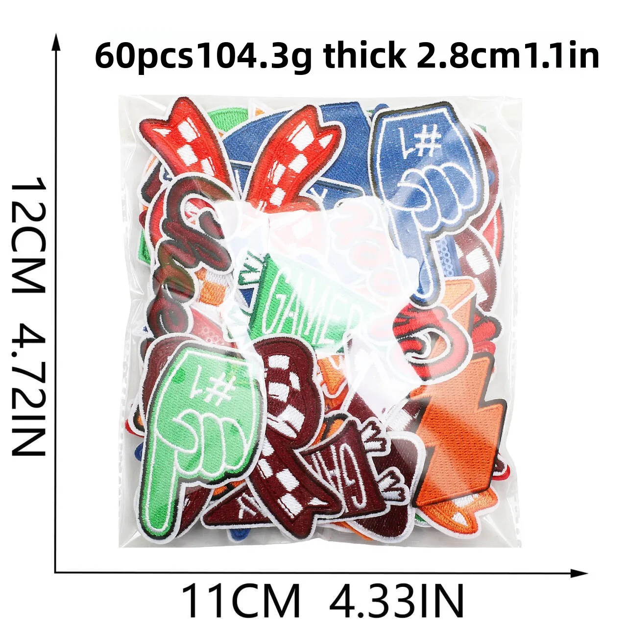 1 SZT. Trójkolorowe Naszywki z – Embroidery Design Love recenzja i cena