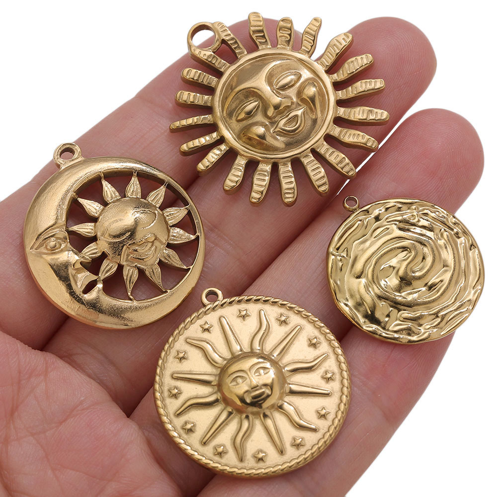 5 szt. Złote zawieszki PVD ze  – Embroidery Gold recenzja i cena