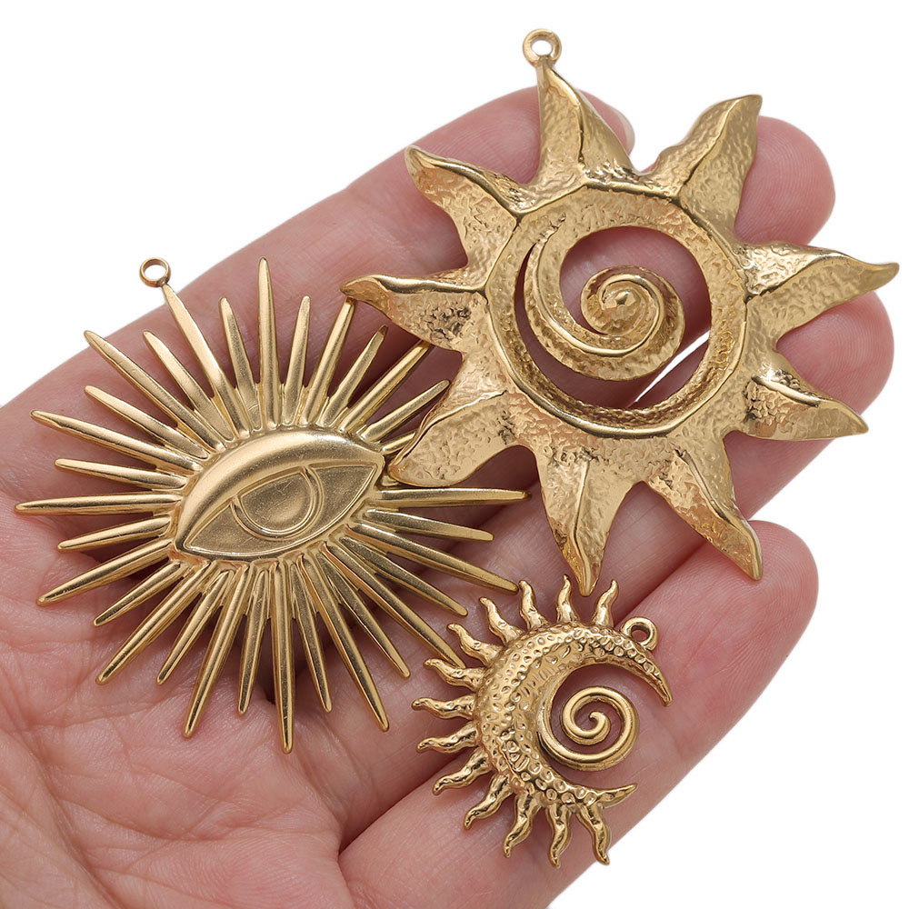 5 szt. Złote zawieszki PVD ze  – Embroidery Gold recenzja i cena