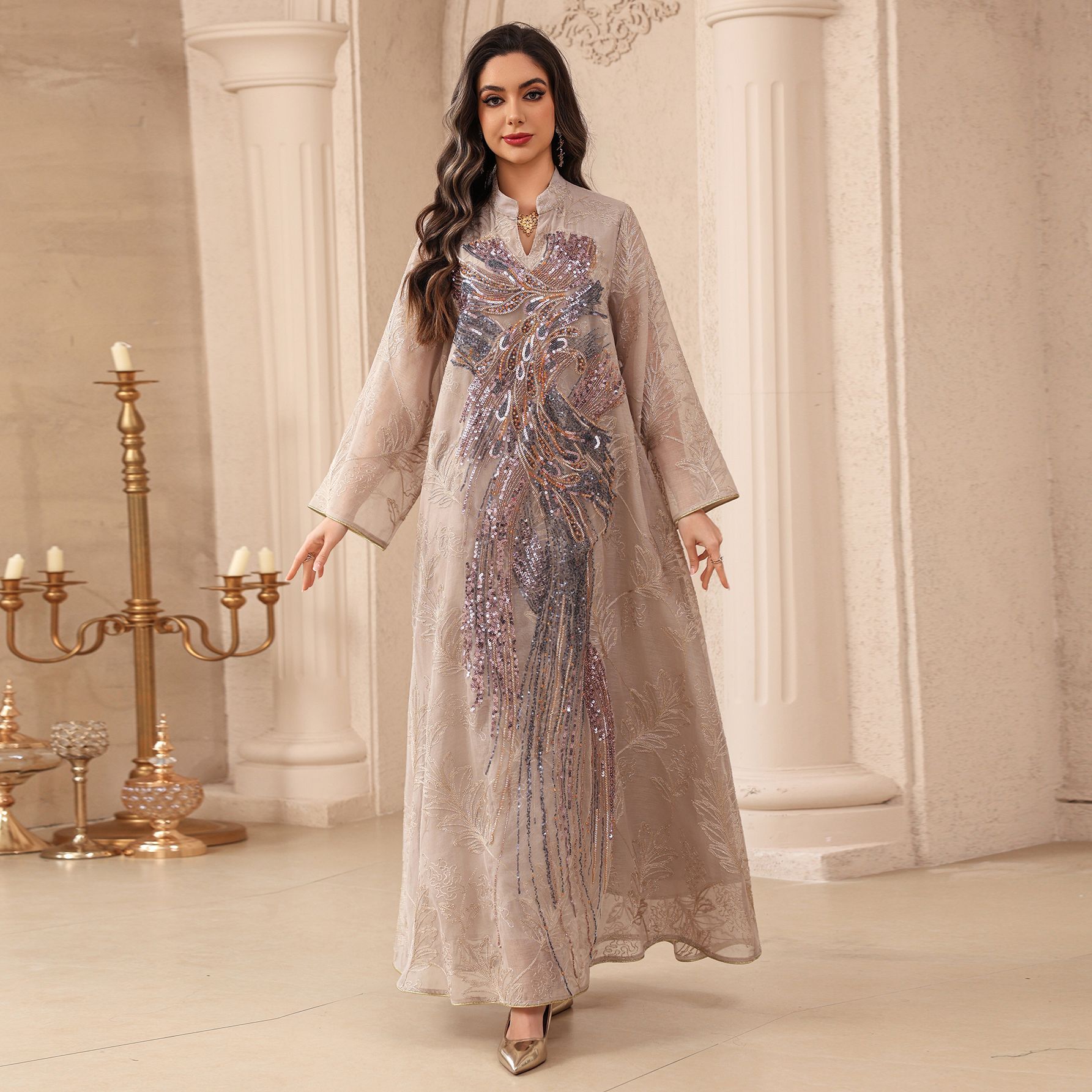 Sukienki muzułmańskie Abaja Da – Embroidery Arabic recenzja i cena