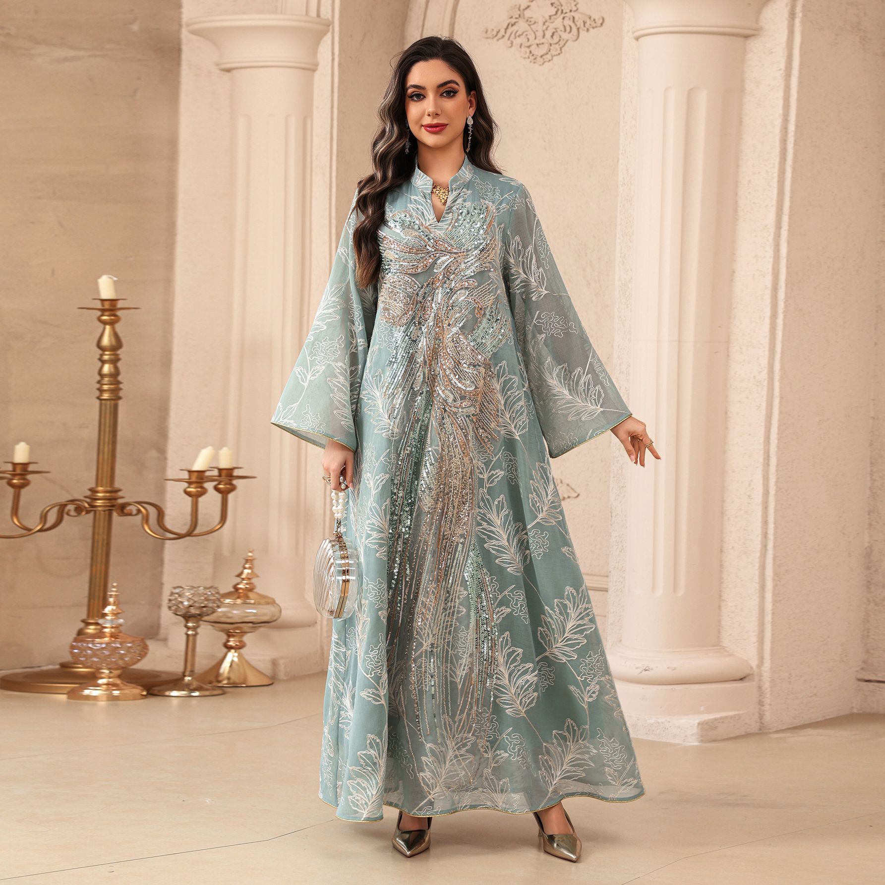 Sukienki muzułmańskie Abaja Da – Embroidery Arabic recenzja i cena