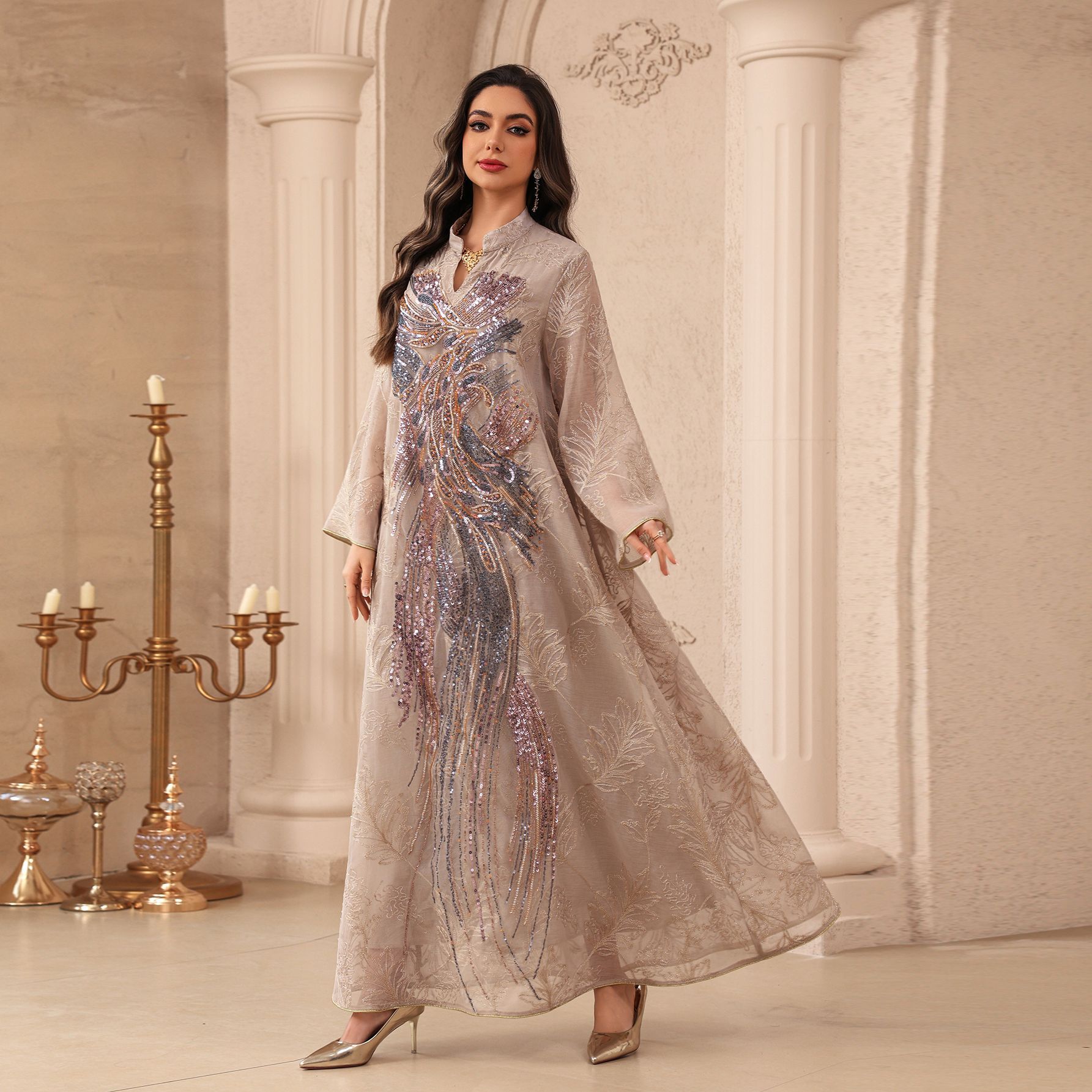 Sukienki muzułmańskie Abaja Da – Embroidery Arabic recenzja i cena