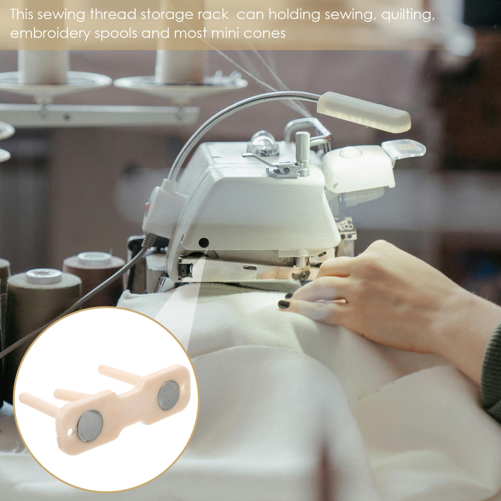 Plastikowy stojak na nici, sol – Embroidery Quilting recenzja i cena