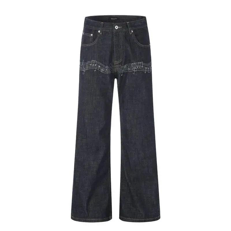 Męskie dżinsy typu raw denim w – Embroidery Design Love recenzja i cena