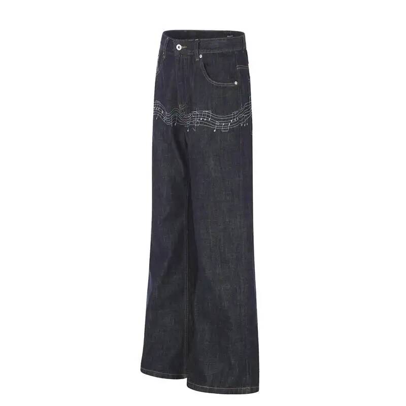 Męskie dżinsy typu raw denim w – Embroidery Design Love recenzja i cena