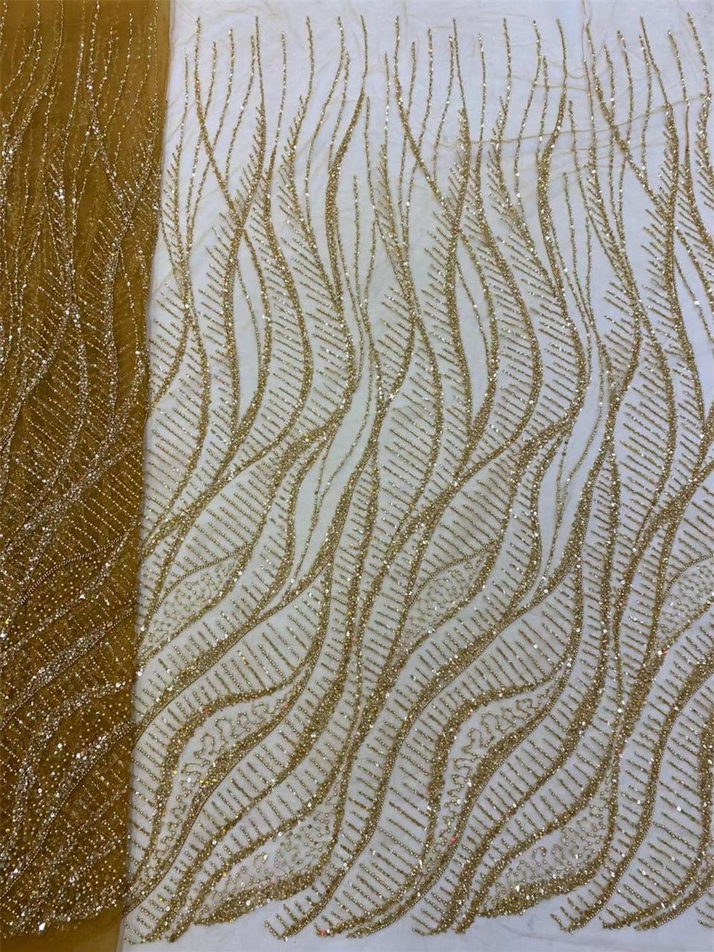 Afrykańskie cekiny koraliki ko – Embroidery Underlay recenzja i cena