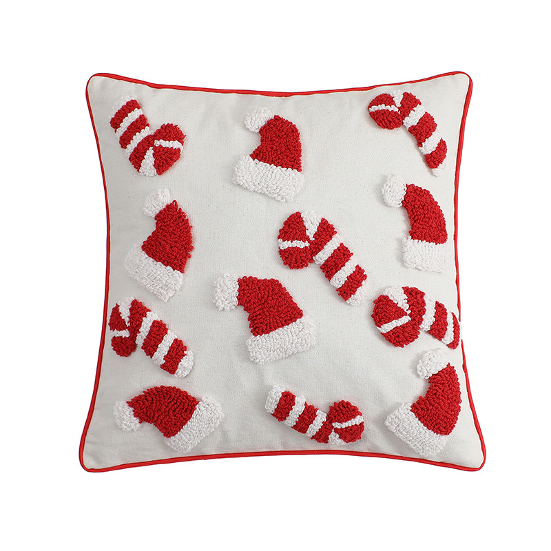 Czerwona świąteczna poszewka n – Embroidery Xmas Ornaments recenzja i cena
