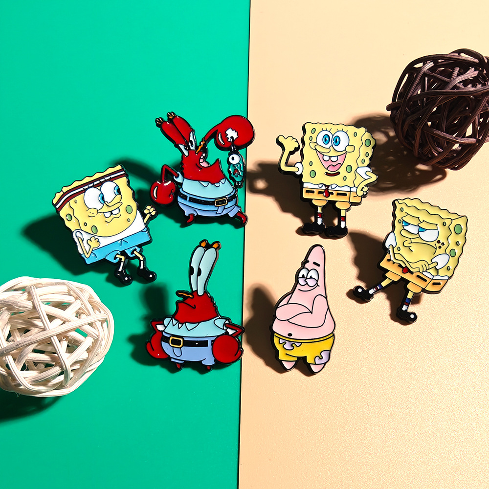 6 szt. Broszki z motywem Spong – Embroidery Reddit recenzja i cena