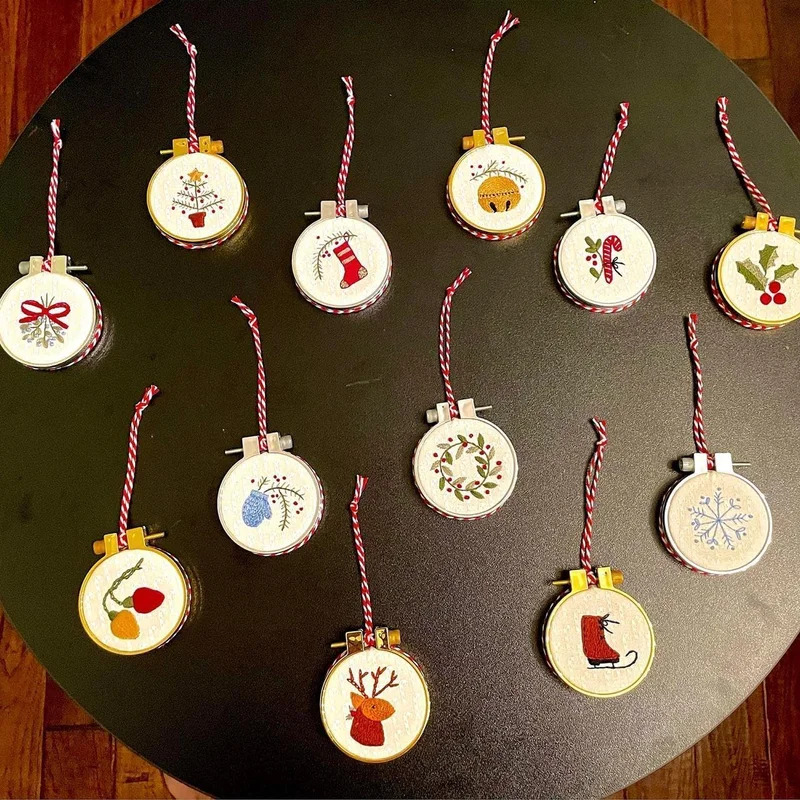Zestaw do haftu świątecznego D – Embroidery Xmas Ornaments recenzja i cena