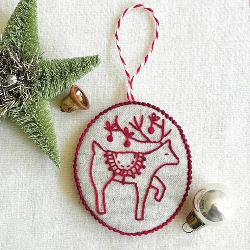 Zestaw do haftu świątecznego D – Embroidery Xmas Ornaments recenzja i cena