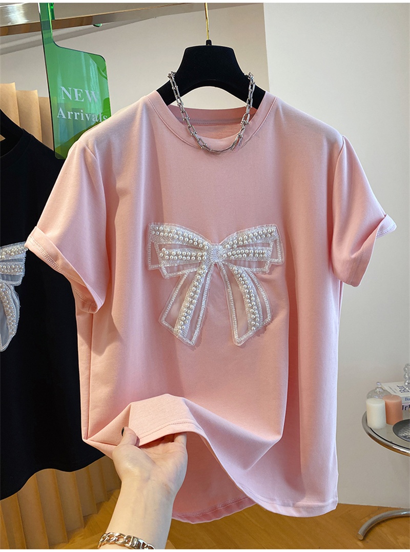   Koszulka damska z krótkim rę – Embroidery Knot recenzja i cena