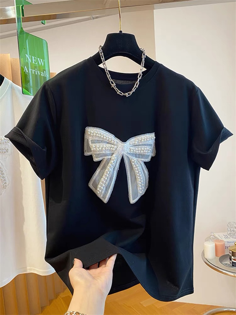   Koszulka damska z krótkim rę – Embroidery Knot recenzja i cena