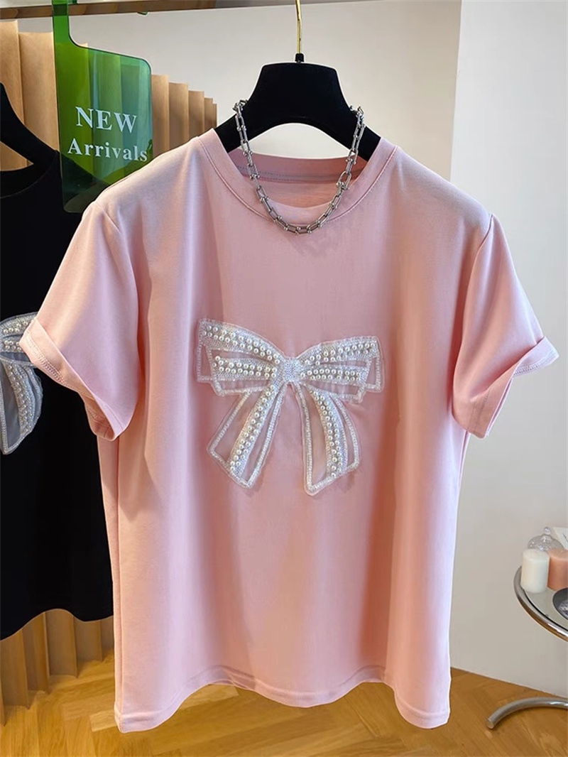  Koszulka damska z krótkim rę – Embroidery Knot recenzja i cena