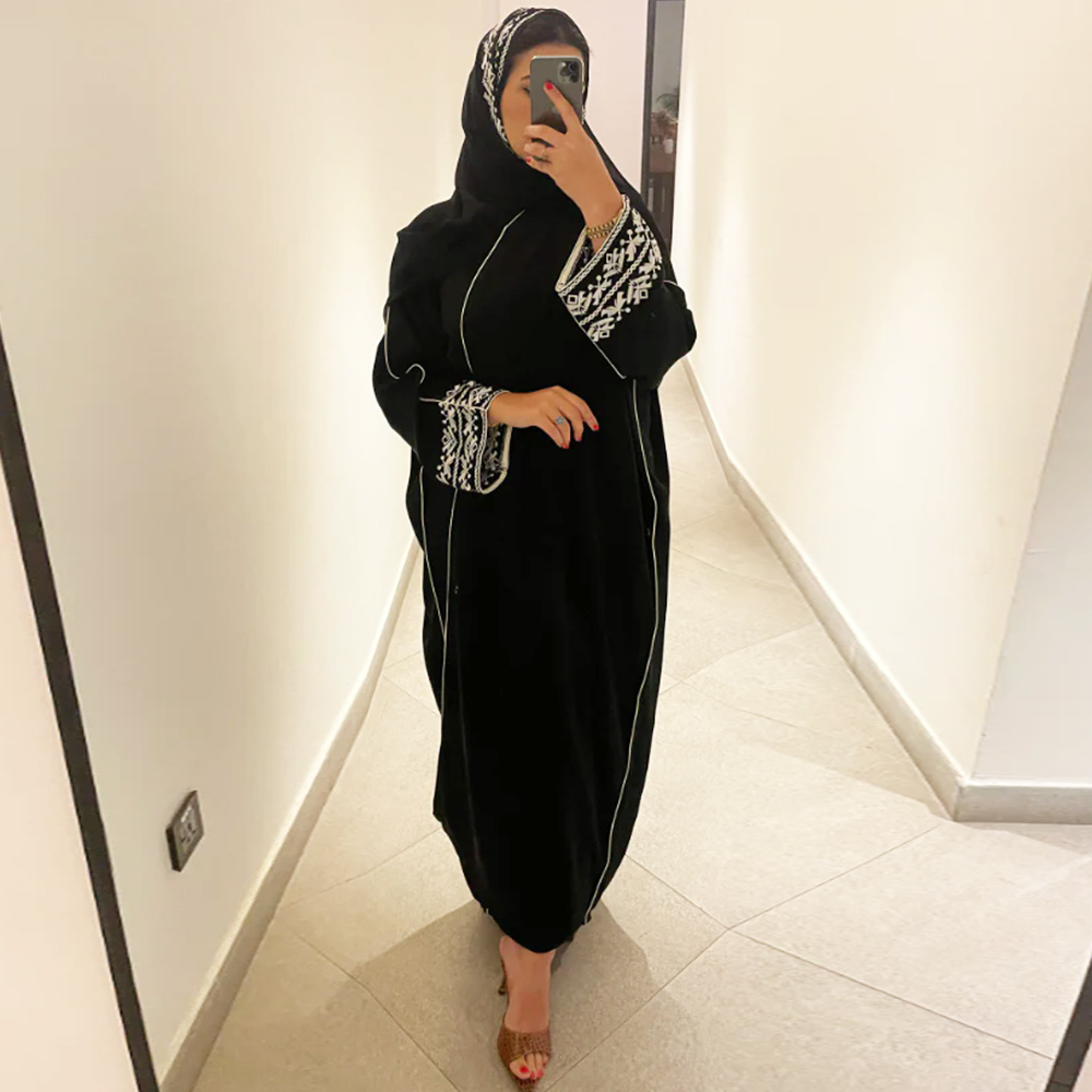 Moda klasyczna haftowana Abaya – Embroidery Arabic recenzja i cena