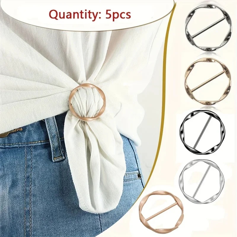 5 szt. Modne metalowe okrągłe  – Embroidery Knot recenzja i cena